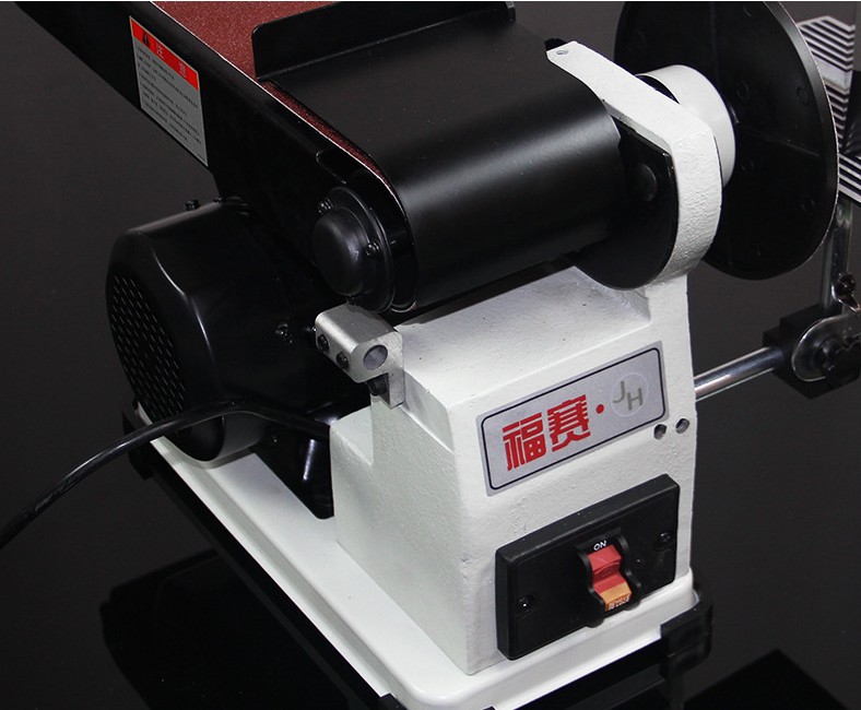 砂帶機(jī)打磨機(jī)木工拋光機(jī)家用小型臺(tái)式磨刀倒角電動(dòng)砂帶機(jī)